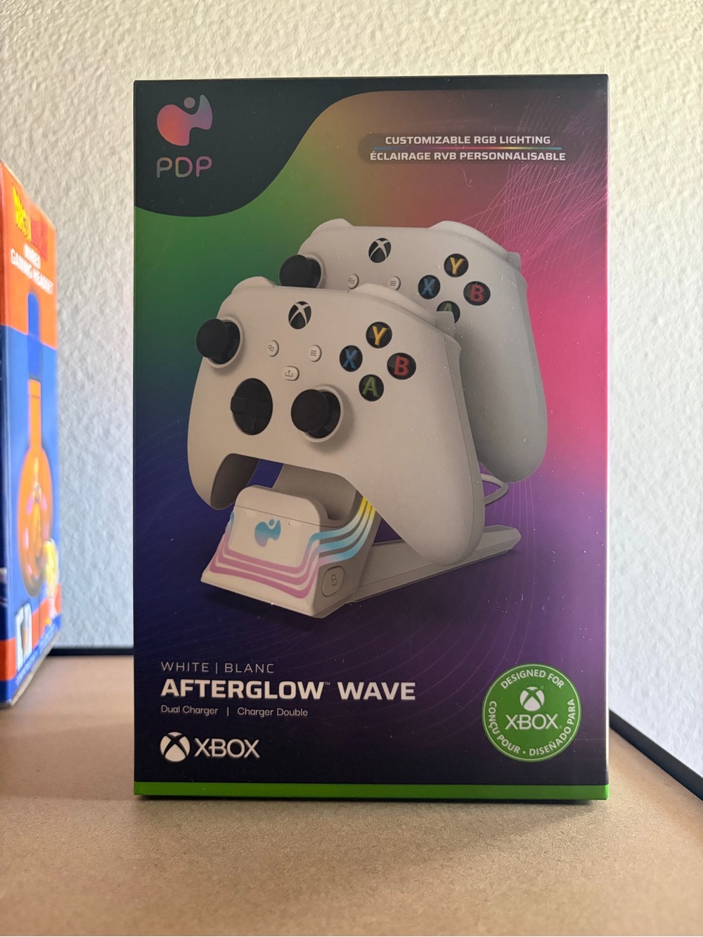 Revlon White Dual Controller Charging Dock with RGB Accent